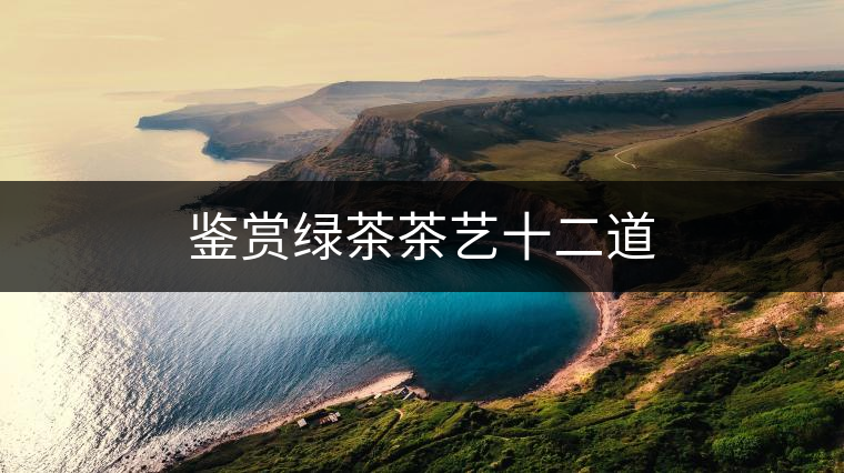 鑒賞綠茶茶藝十二道 鑒賞綠茶茶藝十二道