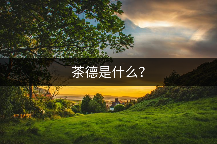 茶德是什么？