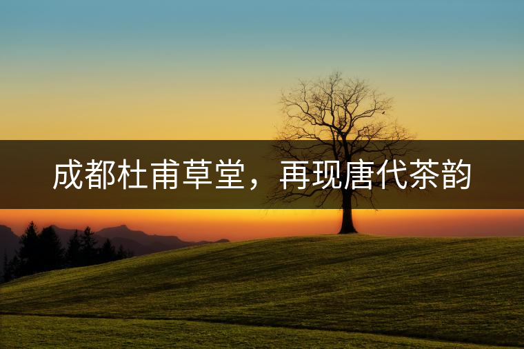 成都杜甫草堂，再現(xiàn)唐代茶韻