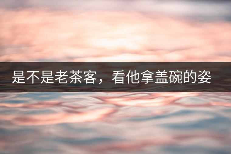 是不是老茶客，看他拿蓋碗的姿勢(shì)就知道
