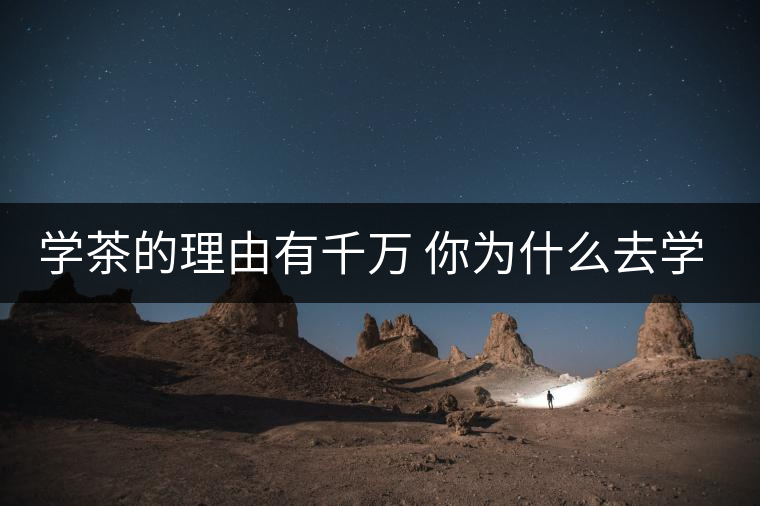 學茶的理由有千萬 你為什么去學茶？