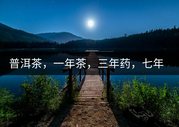 普洱茶，一年茶，三年藥，七年寶