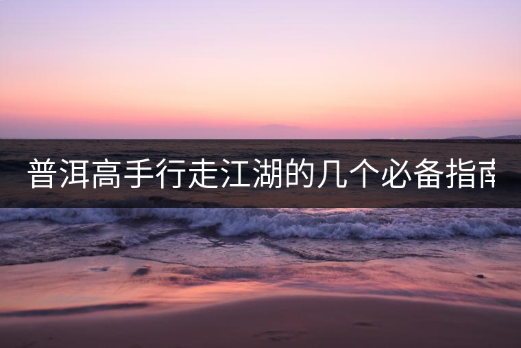 普洱高手行走江湖的幾個必備指南！