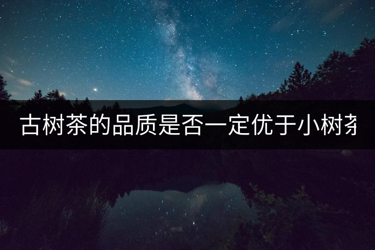 古樹茶的品質(zhì)是否一定優(yōu)于小樹茶？