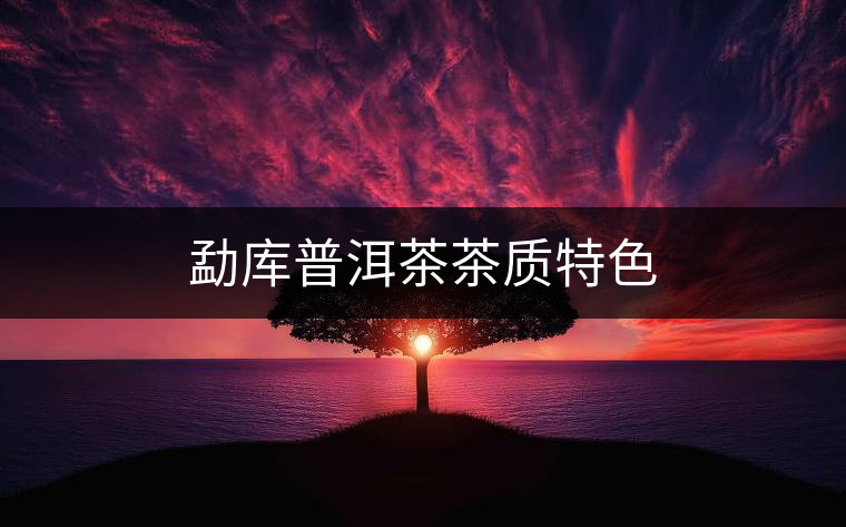 勐庫普洱茶茶質(zhì)特色