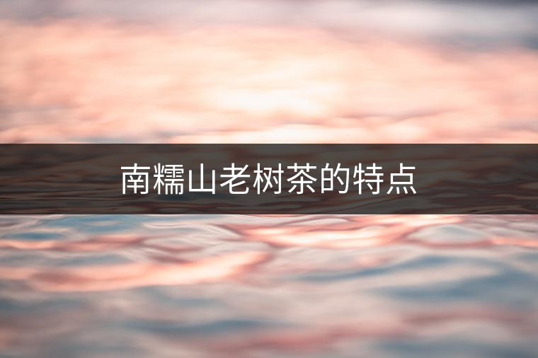 南糯山老樹(shù)茶的特點(diǎn) 南糯山老樹(shù)茶的特點(diǎn)