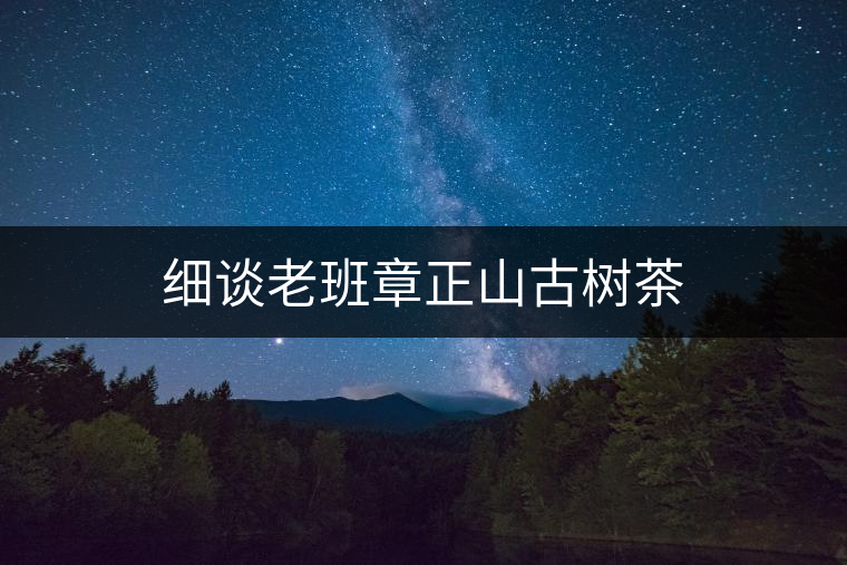 細談老班章正山古樹茶