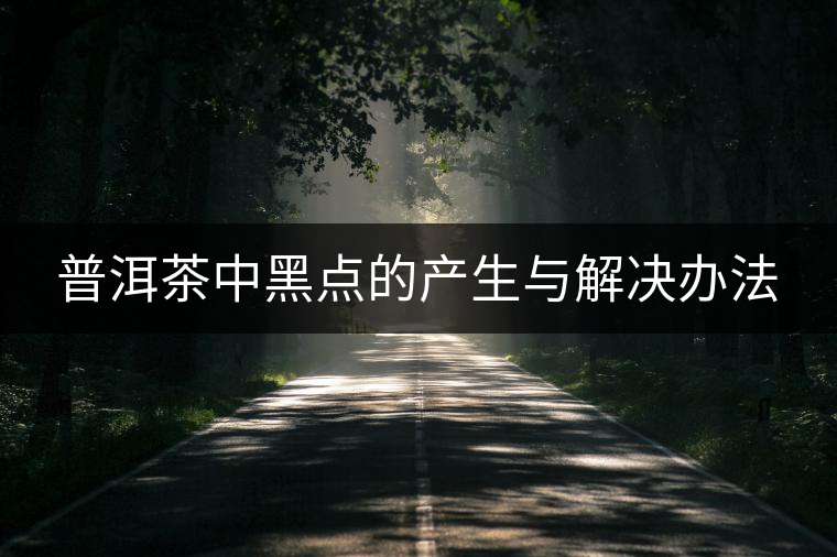 普洱茶中黑點的產生與解決辦法