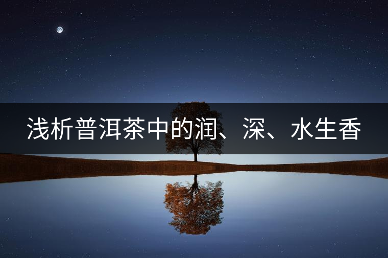 淺析普洱茶中的潤(rùn)、深、水生香