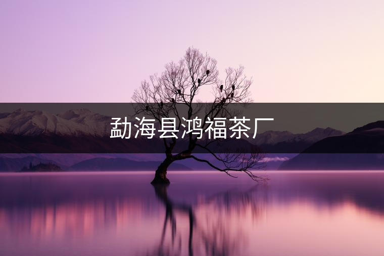 勐??h鴻福茶廠 勐海縣鴻福茶廠