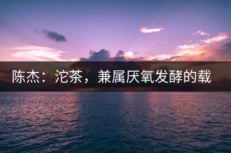 陳杰：沱茶，兼屬厭氧發(fā)酵的載體