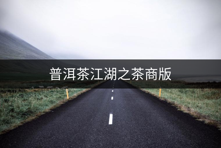 普洱茶江湖之茶商版