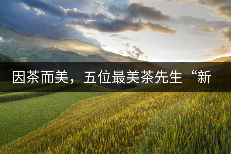 因茶而美，五位最美茶先生“新鮮出爐”啦
