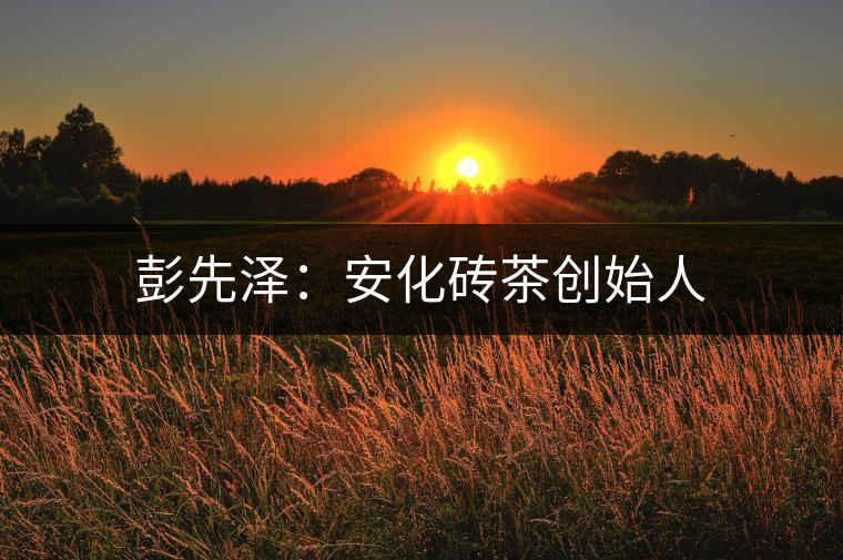 彭先澤：安化磚茶創(chuàng)始人