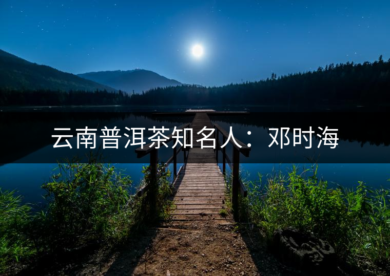 云南普洱茶知名人:鄧時海 云南普洱茶知名人:鄧時海