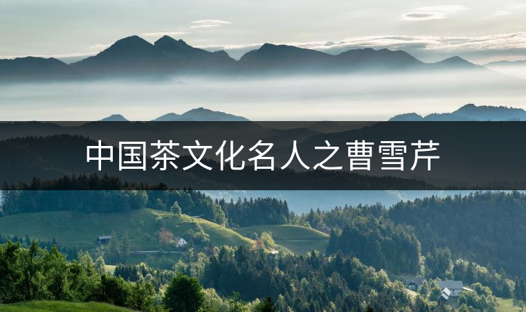 中國茶文化名人之曹雪芹 中國茶文化名人之曹雪芹
