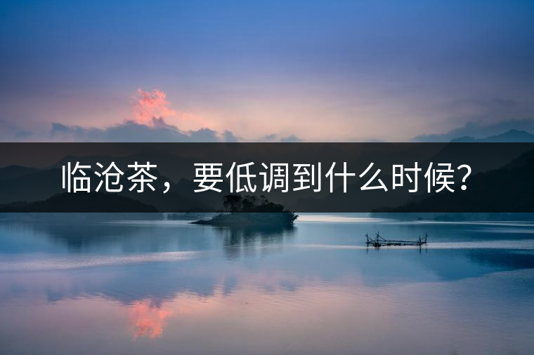 臨滄茶，要低調(diào)到什么時(shí)候？