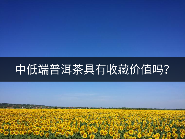 中低端普洱茶具有收藏價值嗎？