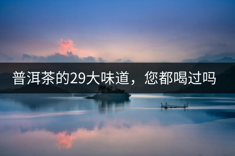 普洱茶的29大味道，您都喝過嗎？