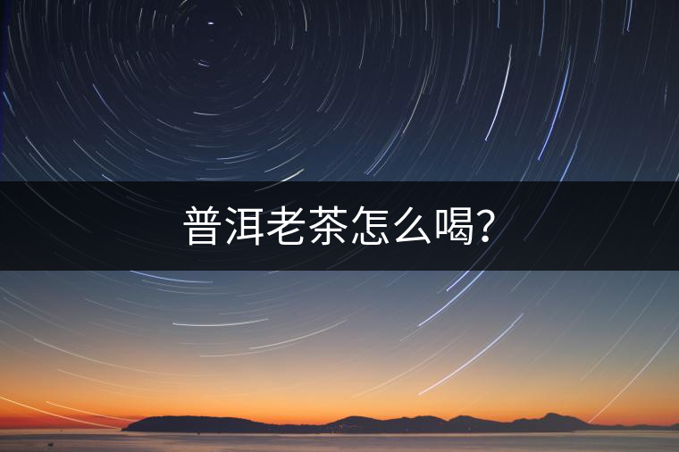 普洱老茶怎么喝？