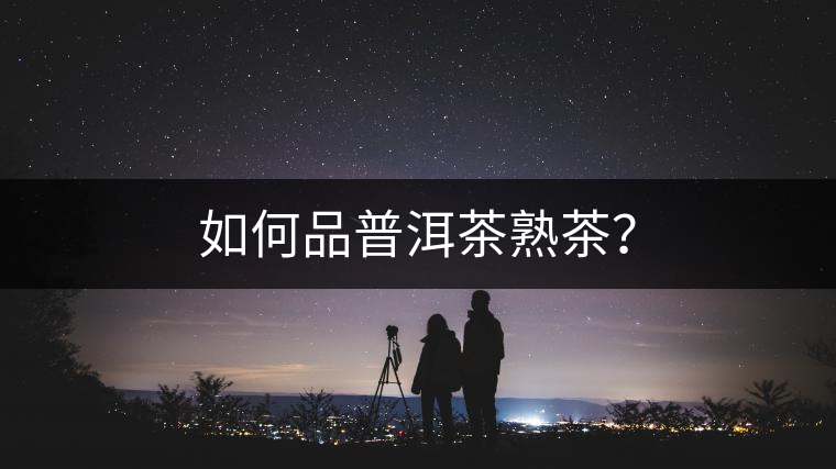 如何品普洱茶熟茶？