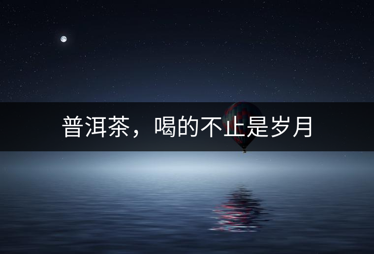 普洱茶，喝的不止是歲月