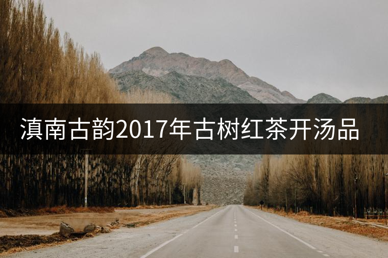 滇南古韻2017年古樹(shù)紅茶開(kāi)湯品鑒