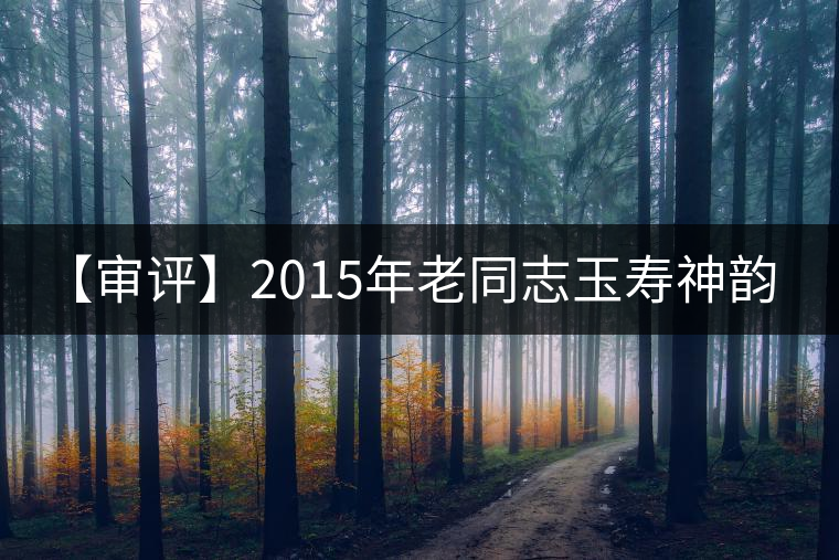 【審評(píng)】2015年老同志玉壽神韻（生茶）