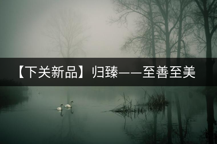 【下關(guān)新品】歸臻——至善至美，唯言歸臻