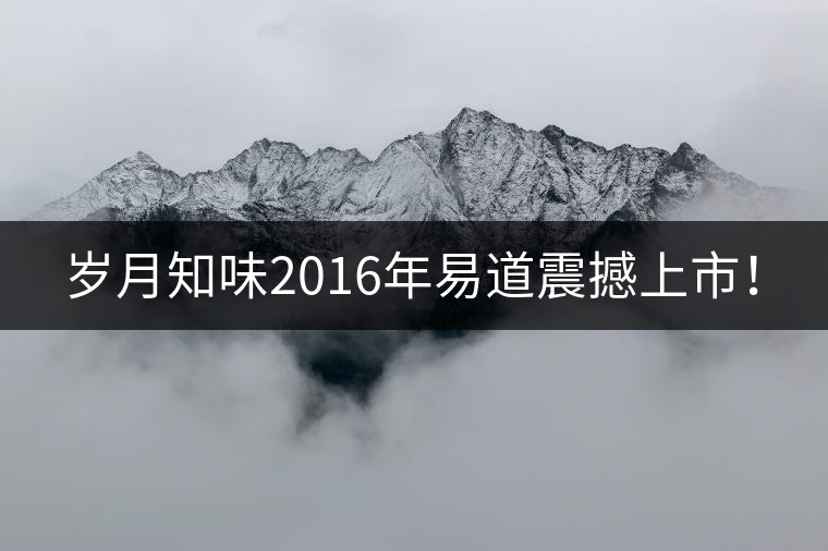 歲月知味2016年易道震撼上市！