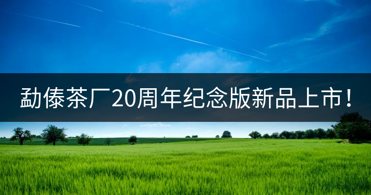 勐傣茶廠20周年紀(jì)念版新品上市！