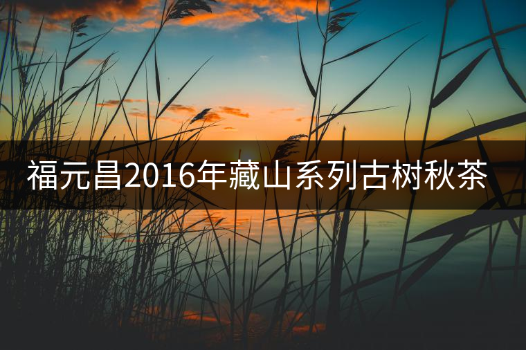 福元昌2016年藏山系列古樹(shù)秋茶全部上市！