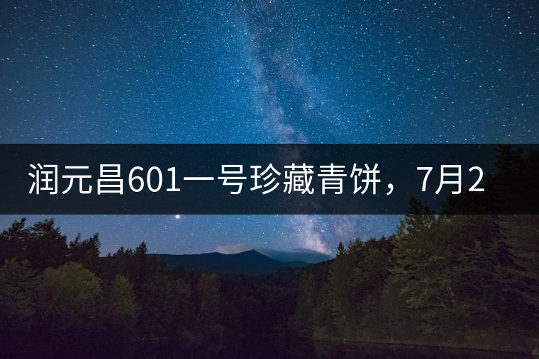 潤(rùn)元昌601一號(hào)珍藏青餅，7月28日清涼上市