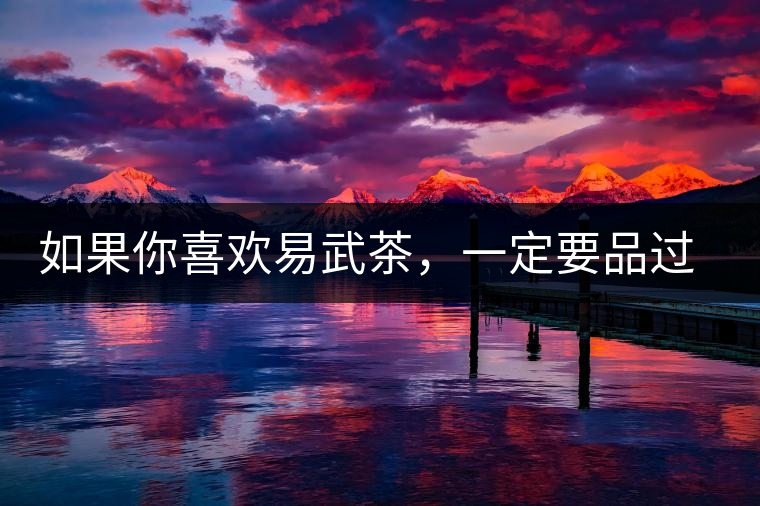 如果你喜歡易武茶，一定要品過(guò)丁家寨才知道易武的魅力