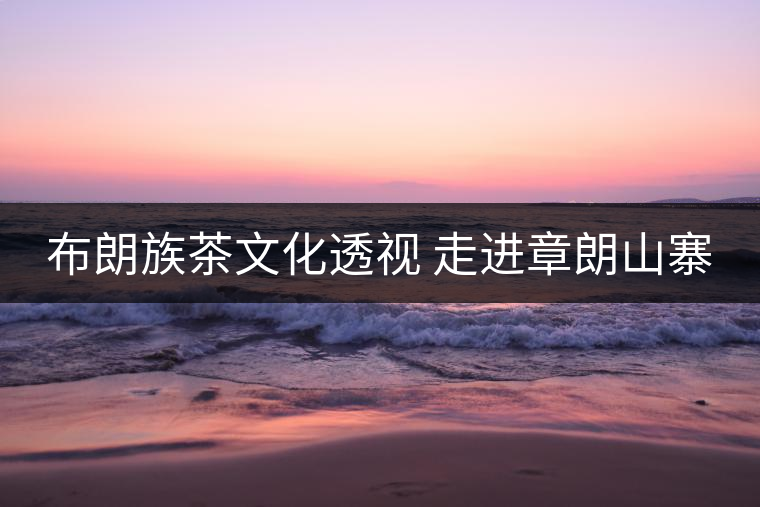 布朗族茶文化透視 走進(jìn)章朗山寨