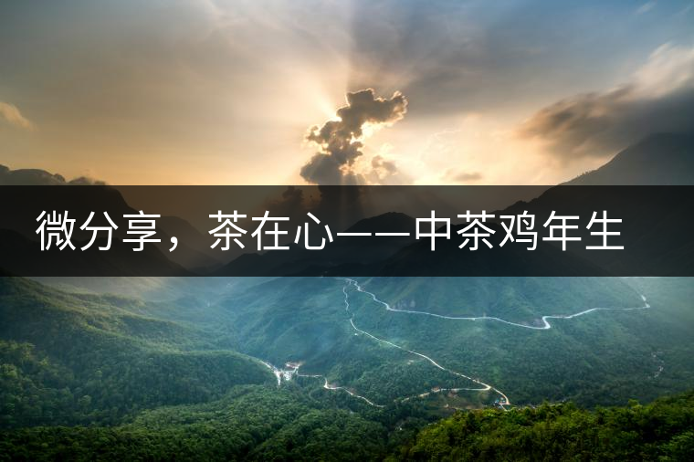 微分享，茶在心——中茶雞年生肖餅