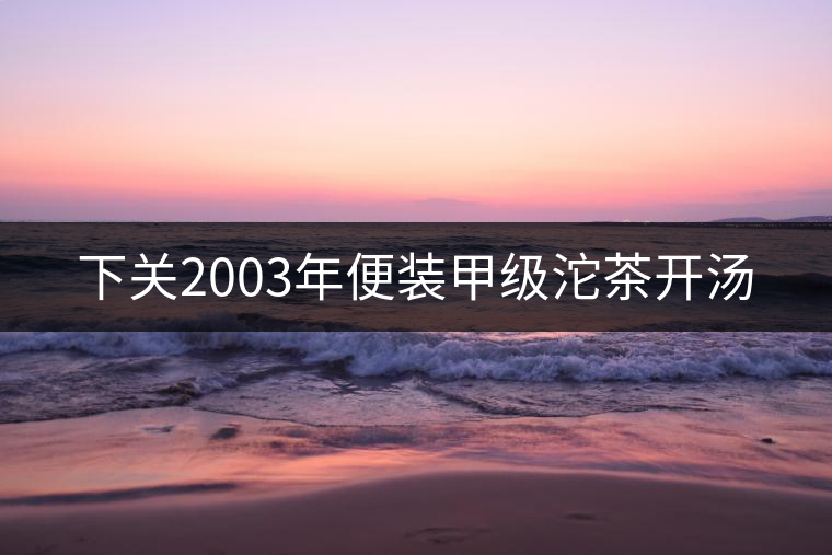 下關(guān)2003年便裝甲級(jí)沱茶開(kāi)湯