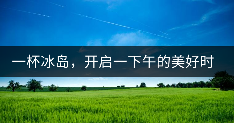 一杯冰島，開啟一下午的美好時(shí)光