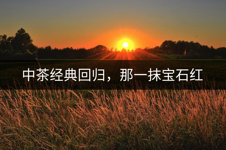中茶經(jīng)典回歸，那一抹寶石紅