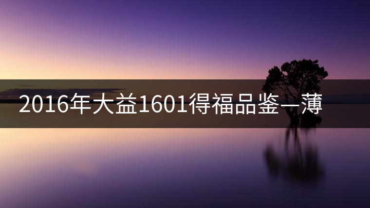 2016年大益1601得福品鑒—薄身板，厚滋味