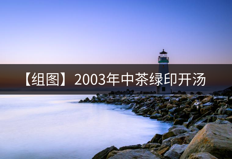【組圖】2003年中茶綠印開(kāi)湯