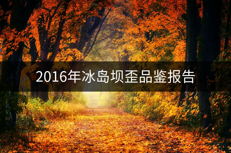 2016年冰島壩歪品鑒報告