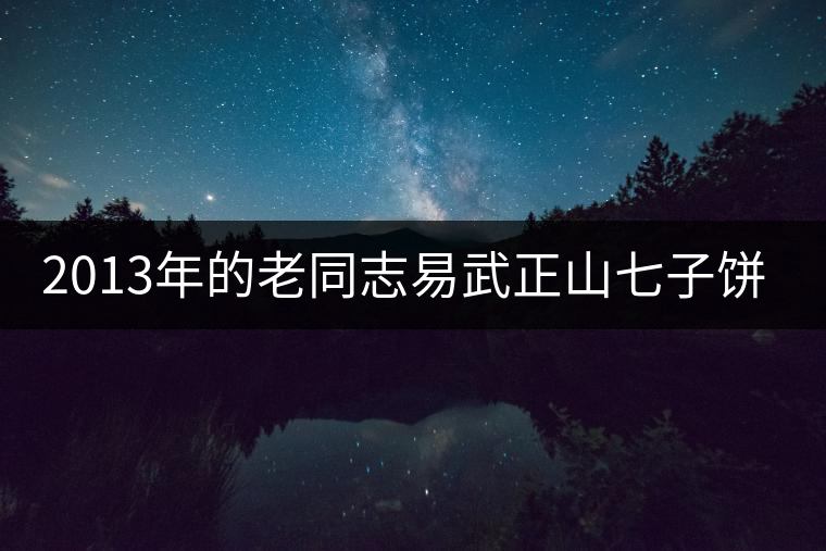 2013年的老同志易武正山七子餅開湯