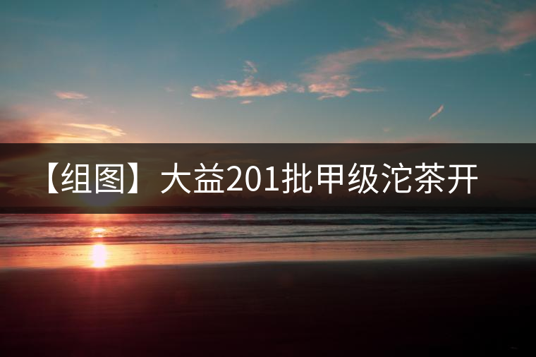 【組圖】大益201批甲級沱茶開湯