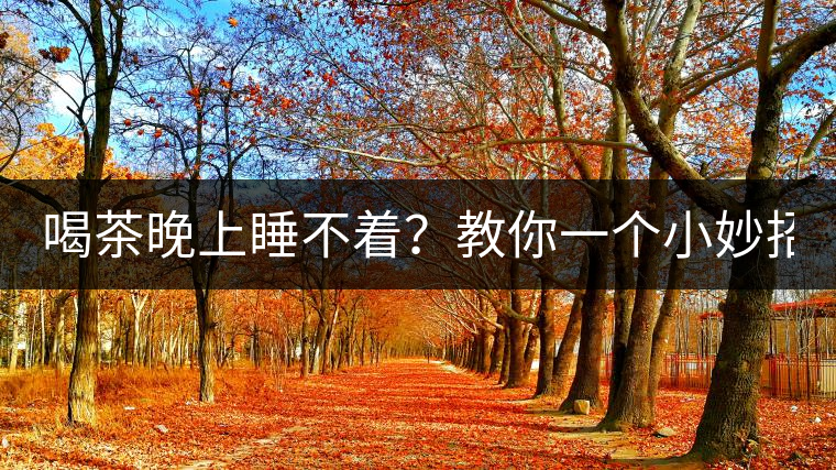 喝茶晚上睡不著？教你一個(gè)小妙招！
