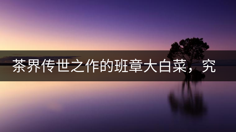 茶界傳世之作的班章大白菜，究竟有什么大來頭？