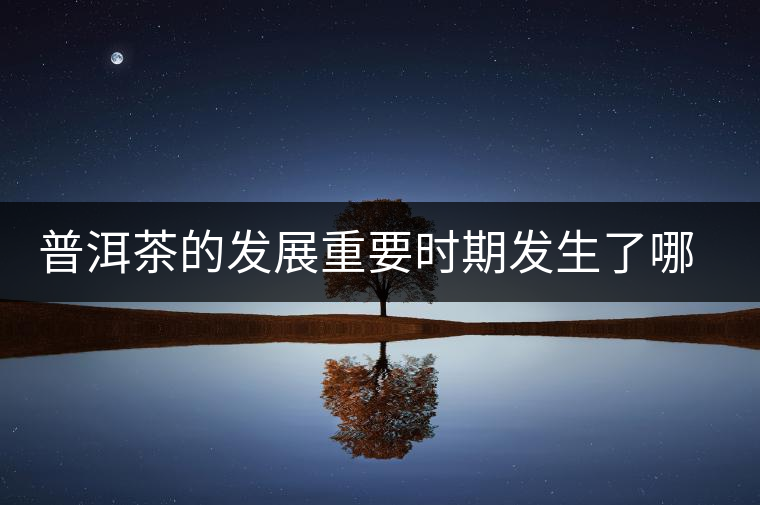 普洱茶的發(fā)展重要時(shí)期發(fā)生了哪些大事？