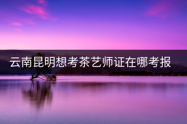 云南昆明想考茶藝師證在哪考報(bào)名及考試時(shí)間，哪個(gè)學(xué)校好？