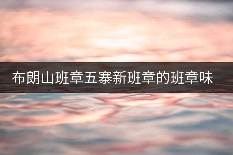 布朗山班章五寨新班章的班章味，你喝出來了嗎？