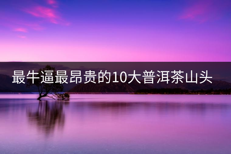 最牛逼最昂貴的10大普洱茶山頭，你造嗎？